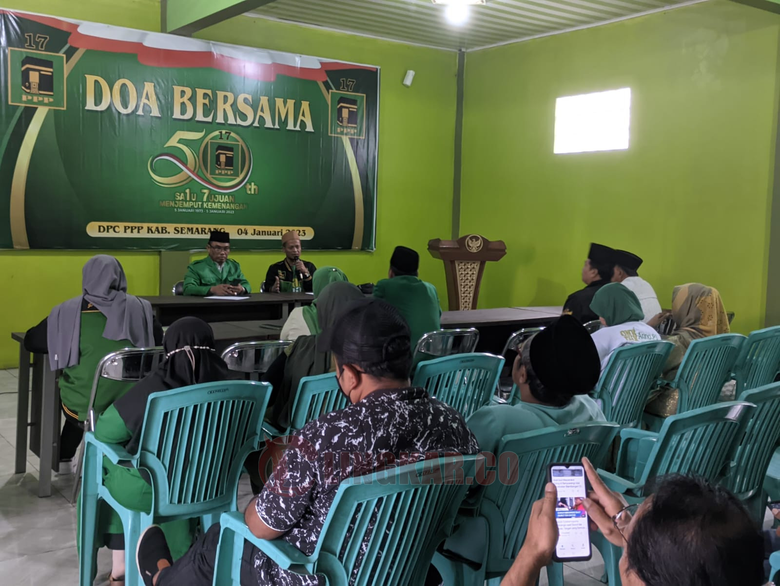 DPC PPP Kabupaten Semarang menyiapkan sejumlah strategi dalam menghadapi Pemilu 2024 mendatang, Minggu 9 April 2023. (Lingkar.co/Ja'far Shodiq)