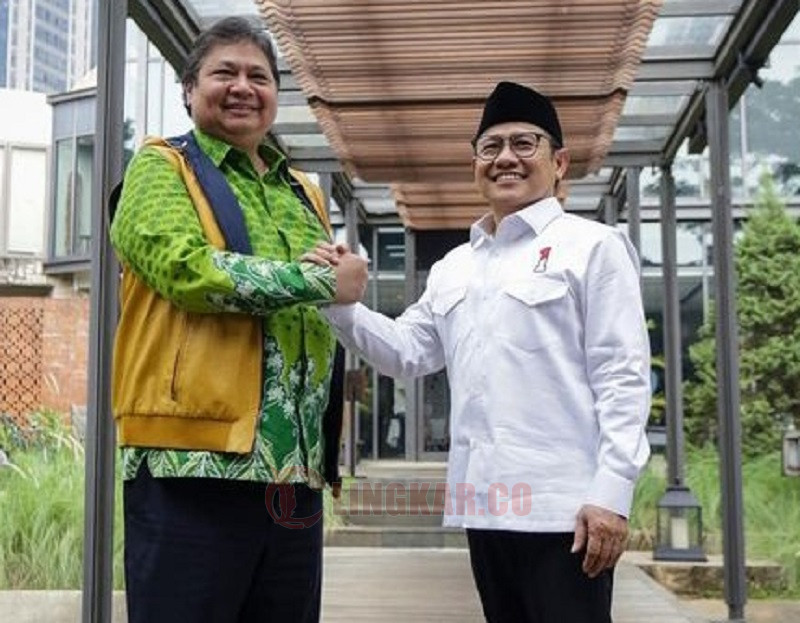 Airlangga Hartarto dan Muhaimin Iskandar, Golkar-PKB sepakat menjadi penggerak koalisi besar. FOTO:Instagram
