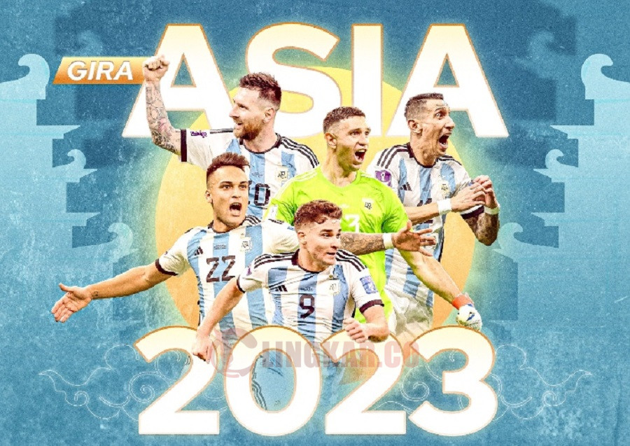 Timnas Argentina bakal melakoni tur ASIA 2023, salah satunya menjajal kekuatan Timnas Indonesia. FOTO: Twitter
