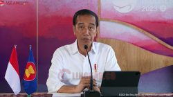 Presiden Jokowi, saat menyampaikan pernyataan pers jelang KTT ke-42 ASEAN, Senin (8/5/2023). FOTO: Tangkap layar YouTube