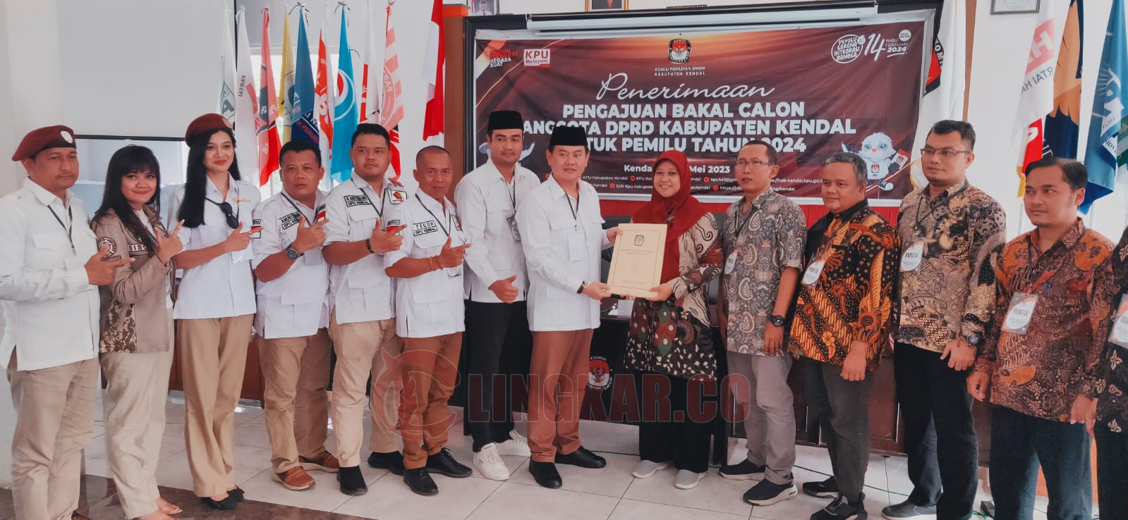 Hari Ini Emapt parpol Daftarkan Bacalegnya ke KPU Kendal/Foto: Wahyudi