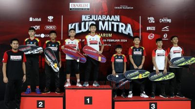 Para pemenang Kejuaraan Klub Mitra PB Djarum. Foto: Dokumentasi.