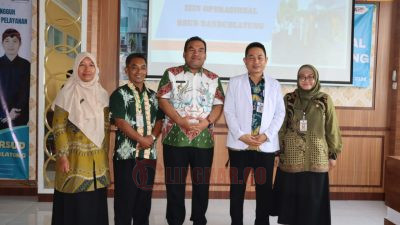 Bupati Blora H. Arief Rohman, S.IP, M.Si, bersama Kepala Dinas Kesehatan Blora, Edy Widayat, serta Direktur RSUD Randublatung dr.Hartono/Foto: Lingkar.co