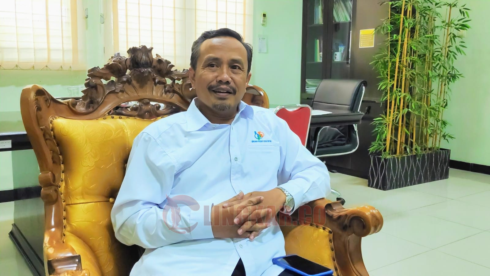 Kepala BPS Rembang Teguh Iman Santoso. Foto: Humas for Lingkar.co