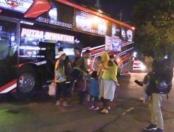 Ratusan Pemudik Gratis Sudah Tiba di Rembang