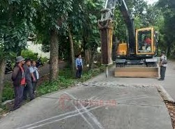 Perbaikan Jalan Tanjakan Trangkil. (dok Pemkot Semarang)