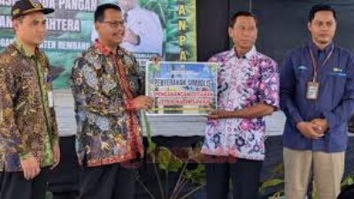 Pencanangan program Listrik Masuk Sawah di Kantor Dinas Pertanian dan Pangan (Dintanpan) Rembang, Selasa (29/4/2025). Foto: Istimewa.