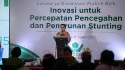 Wali Kota Semarang, Agustina Wilujeng Pramestuti saat menjadi narasumber talkshow bertajuk Inovasi untuk Percepatan Pencegahan dan Penurunan Stunting di Hotel Gets Semarang. (dok Pemkot Semarang)