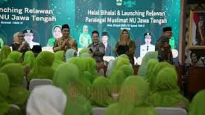 Wali Kota Semarang, Agustina Wilujeng Pramestuti saat memghadiri launching program Relawan Paralegal Muslimat NU di Gedung Gradhika Bhakti Praja. (dok Pemkot Semarang)