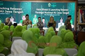 Wali Kota Semarang, Agustina Wilujeng Pramestuti saat memghadiri launching program Relawan Paralegal Muslimat NU di Gedung Gradhika Bhakti Praja. (dok Pemkot Semarang)