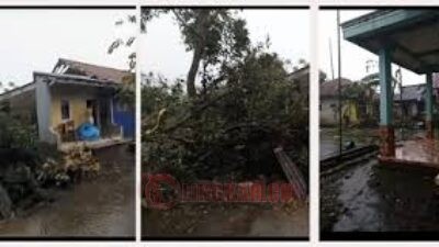 BENCANA ALAM: Angin Puting Beliung Terjang Dua Desa di Buahdua Sumedang. (Foto: Istimewa)