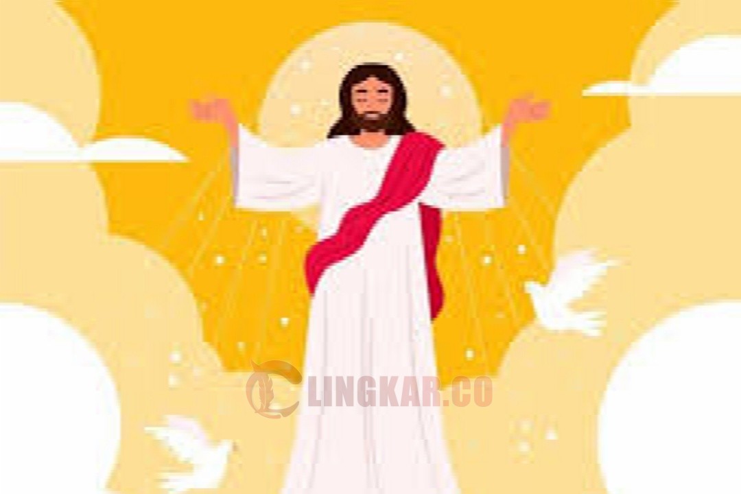 Ilustrasi kenaikan Yesus Kristus. Foto: Istimewa