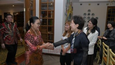 Wali Kota Semarang, Agustina Wilujeng Pramestuti menyambut kunjungan delegasi Pemerintah Kota Nanjing, Republik Rakyat Tiongkok. (dok Pemkot Semarang)