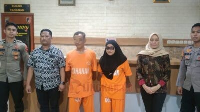 Diduga tersangka penipuan yang merugikan ratusan juta rupiah diamankan Polda Jateng. (dok Polda Jateng)