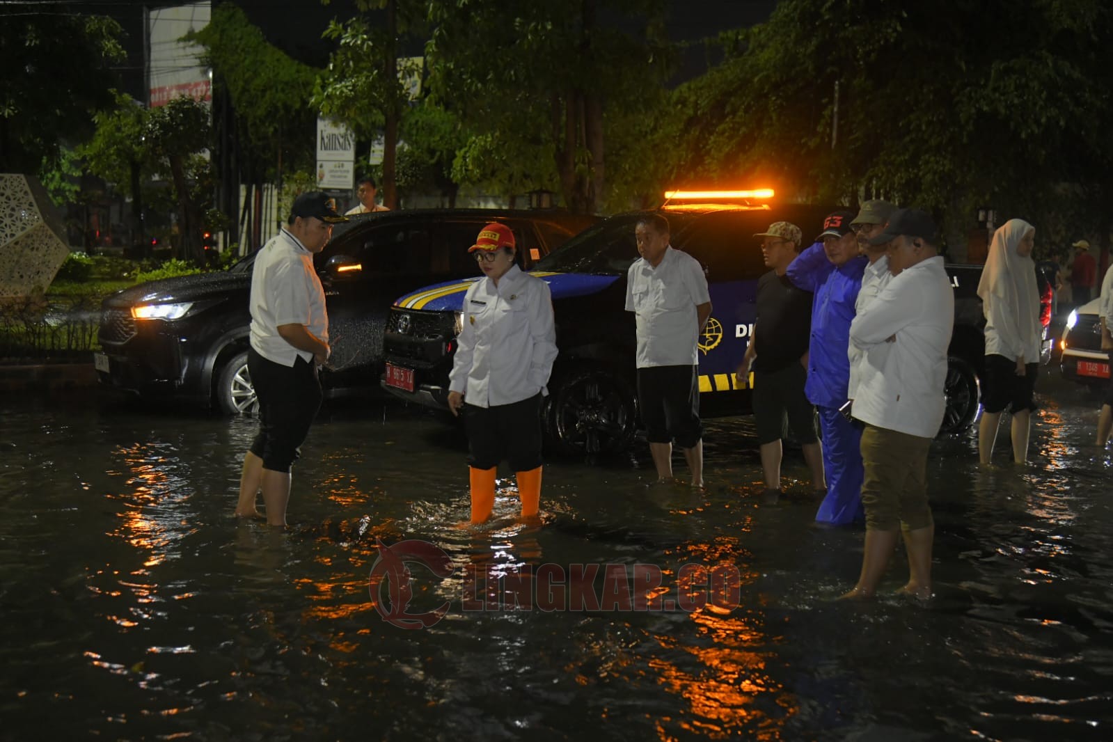 Wali Kota Semarang, Agustina Wilujeng Pramestuti meninjau sejumlah lokasi di Kota Semarang. (dok Pemkot Semarang)