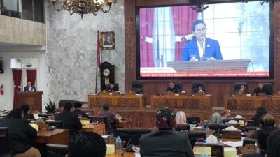 Suasana Rapar Paripurna di Gedung DPRD Kota Semarang. (dok Alan Henry)
