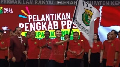 Resmi Dilantik, Pengurus PBSI Kendal Optimis Dalam Pembinaan Atlet Ditengah Efisiensi
