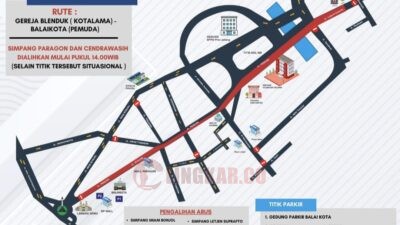 Hindari Jalan Ini, Kota Semarang ada Perayaan Paskah 2025
