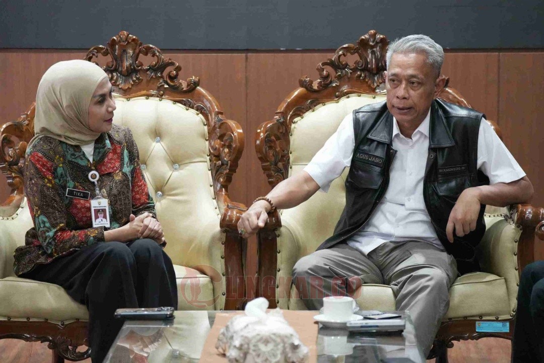 Bupati Kendal Dyah Kartika Permanasari saat menerima kunjungan Wakil Menteri Sosial, Agus Jabo Priyono. Foto: dokumentasi