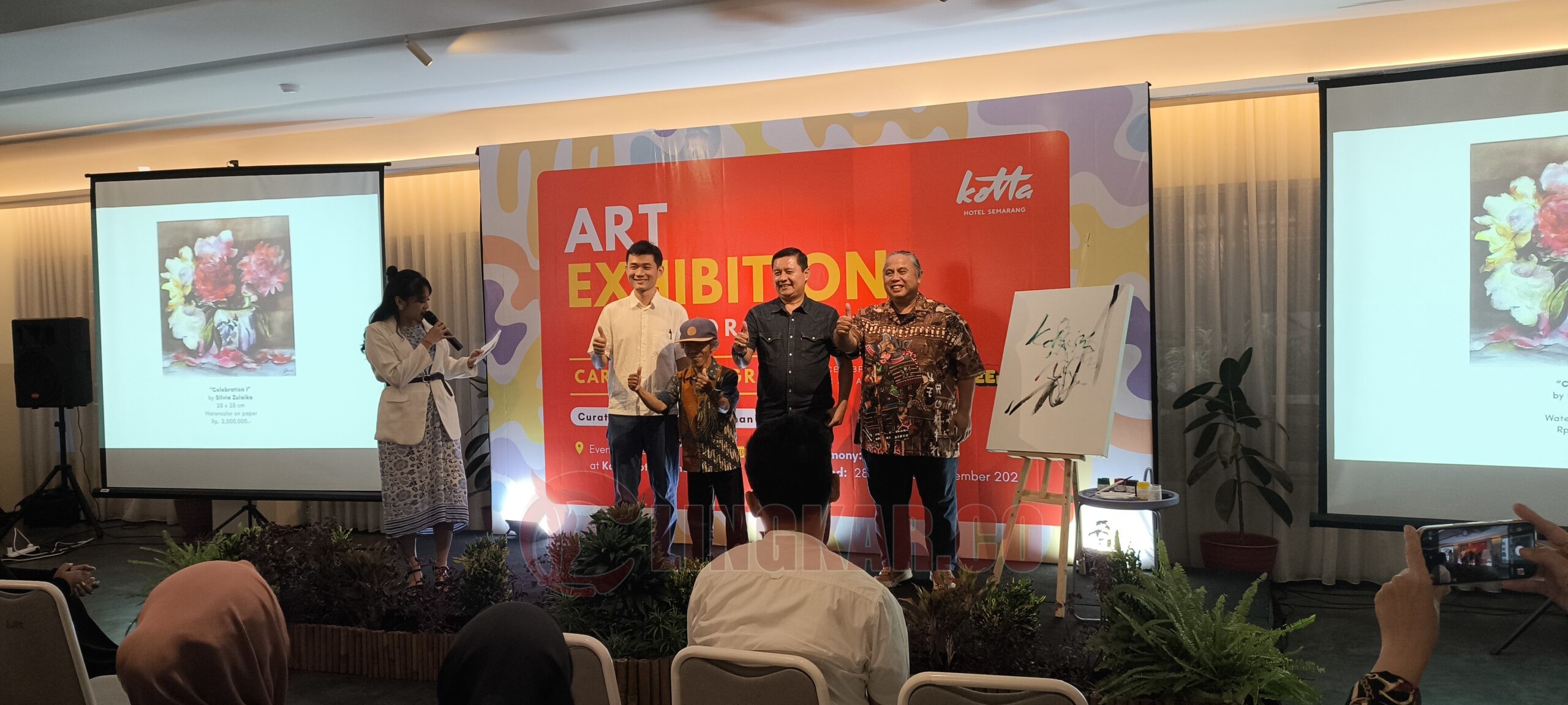 Pembukaan pameran seni di Kotta Hotel Semarang. (dok Alan Henry)