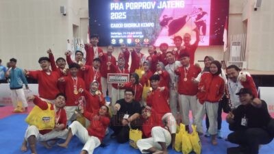 Kota Semarang Juara Umum Kualifikasi Shorinji Kempo Porprov Jateng XVII dengan Raihan 9 Emas