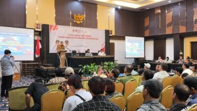 Kegiatan FGD Manajemen Keselamatan Transportasi yang diselenggarakan oleh Dishub Semarang. (dok Alan Henry)