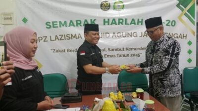 Tasyakuran puncak kegiatan milad ke-20 UPZ Lazisma MAJT, Rabu (20/8/2025).