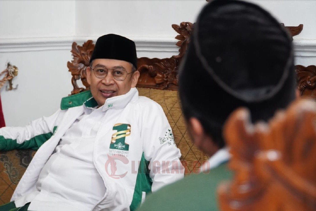 Ketua PWNU Jateng KH Abdul Ghaffar Razin disela kegiatan retreat calon pengurus GP Ansor Jateng di Bukit Senjaya Selo Boyolali pada Sabtu malam (23/8/2025)