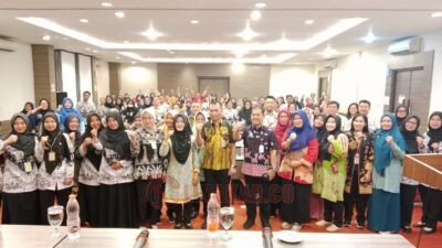 Kepala Dinas Pendidikan Kota Semarang, Bambang Pramusinto saat menutup whorkshop pengembangan kompetensi dasar pendidikan inklusi bagi guru SD di Hotel Candi Indah (HCI) Semarang, Kamis (28/8/2025).