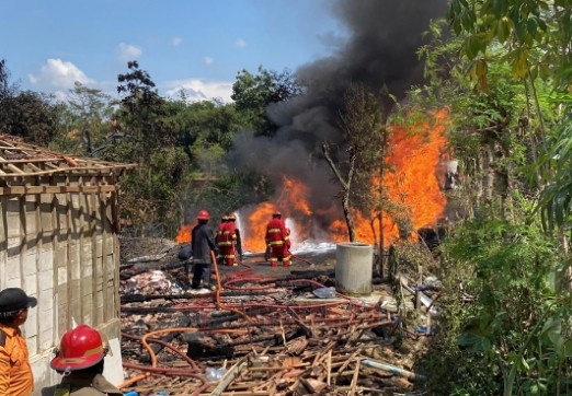 Lokasi Kebakaran Sumur Minyak di Kabupaten Blora. Foto: Istimewa