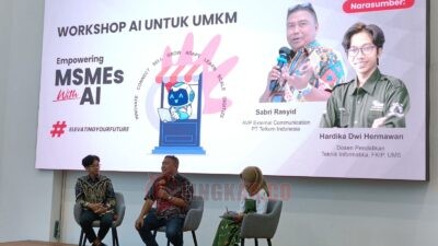 PT Telkom Indonesia menggelar pelatihan bertajuk Empowering MSMEs With AI di Radya Litera Hall. (dok PT Telkom Indonesia)
