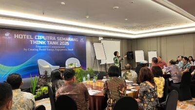 Kegiatan Think Tank 2025 dengan mengusung tema “Empowered Communication by Creating Positive Energy, Engagement, Result”. (dok Hotel Ciputra Semarang)