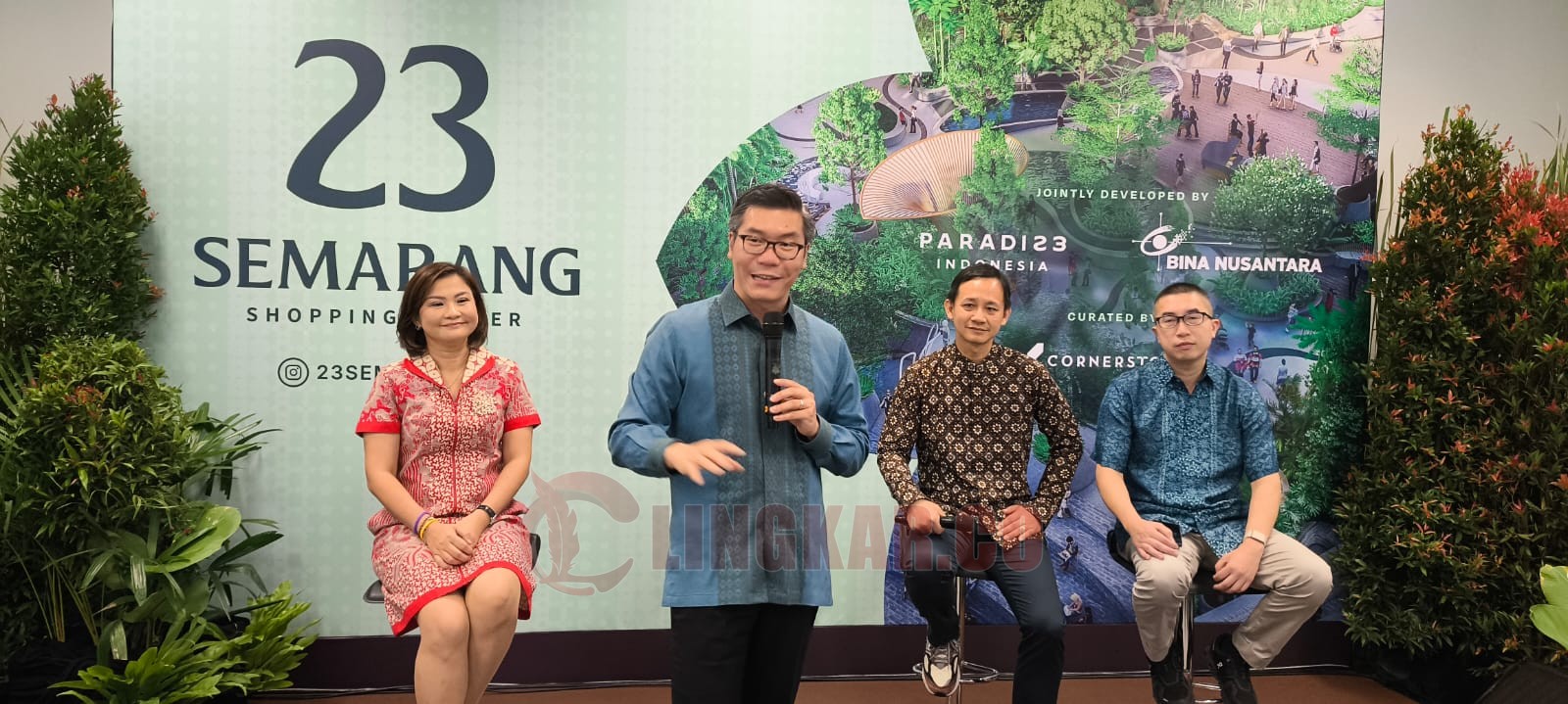 Presiden Direktur & CEO Paradise Indonesia Anthony P Susilo saat pemaparan The Project Preview of 23 Semarang Shopping Center di Binus University Semarang. (dok Alan Henry)