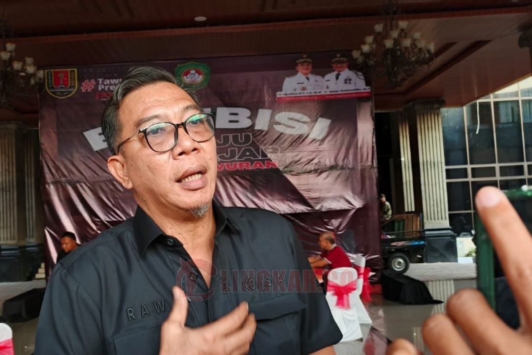 Ketua Pertina Kota Semarang, Rahmulyo Adi Wibowo alias RAW saat memberikan keterangan kepada awak media, Jumat (19/9/2025).