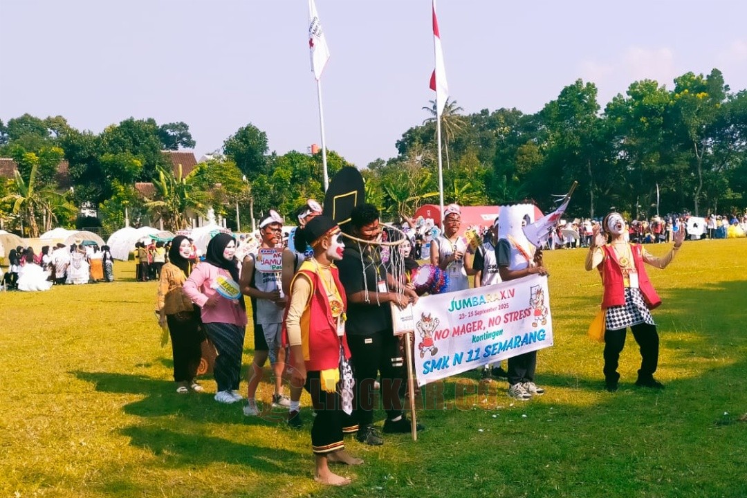 Pembukaan Jumbara PMR XIV dan Temu Karya KSR tahun 2025 di Bumi Perkemahan Hardawalika, Kelurahan Jatirejo, Kecamatan Gunungpati, Semarang, Selasa (23/9/2025). Foto: istimewa