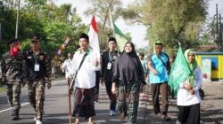 Berhasil Bangun Gedung MWC Senilai 4 Miliar Secara Swadaya, Warga NU Loano Tunaikan Nadzar Jalan Kaki 20 Km