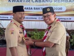 Bupati Rembang Dilantik Jadi Ketua Mabicab Pramuka, Gunasih Pimpin Kwarcab 2025–2030