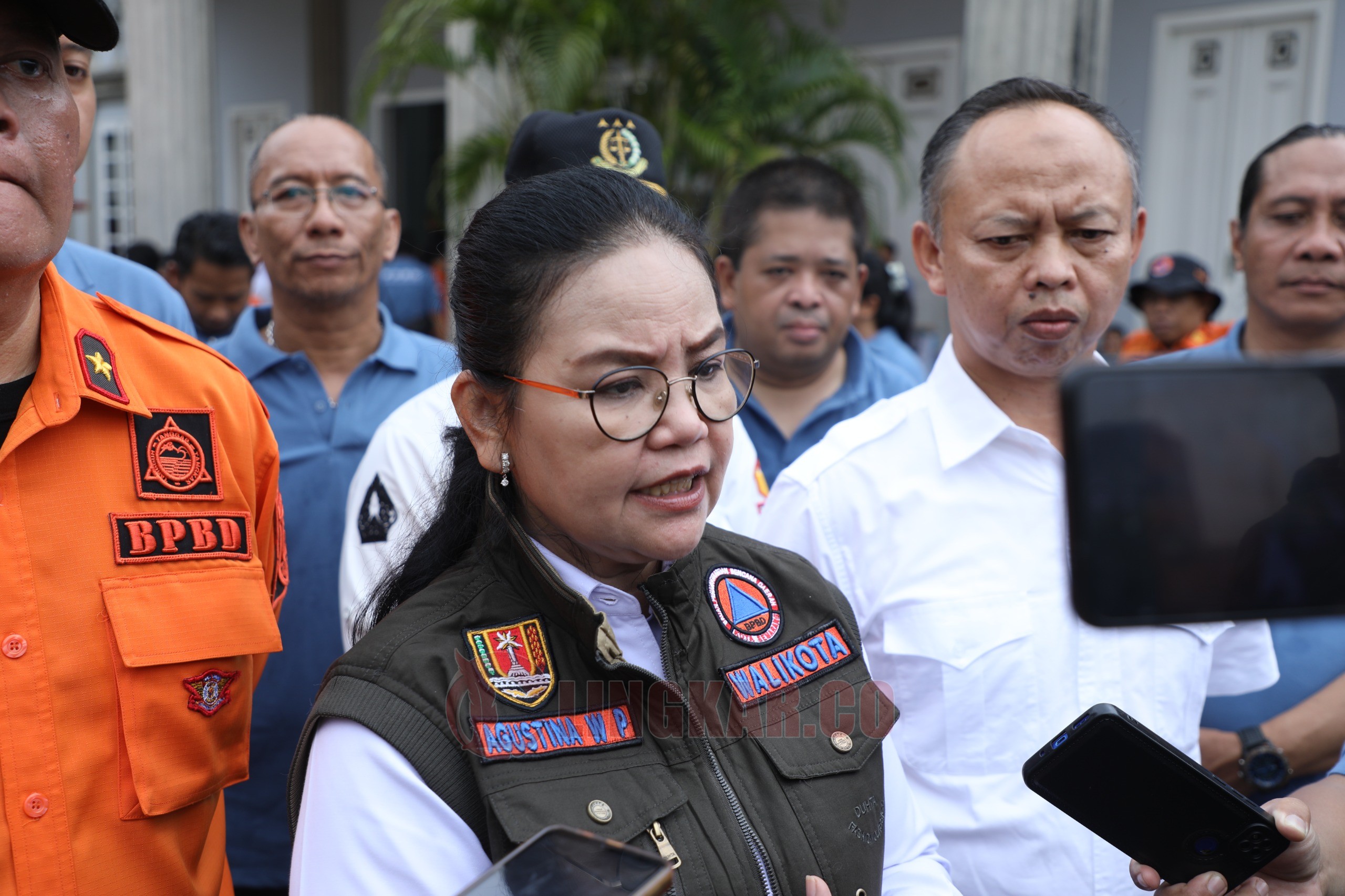 Wali Kota Semarang, Agustina Wilujeng Pramestuti saat diwawancarai di Balaikota Semarang. (dok Pemkot Semarang)