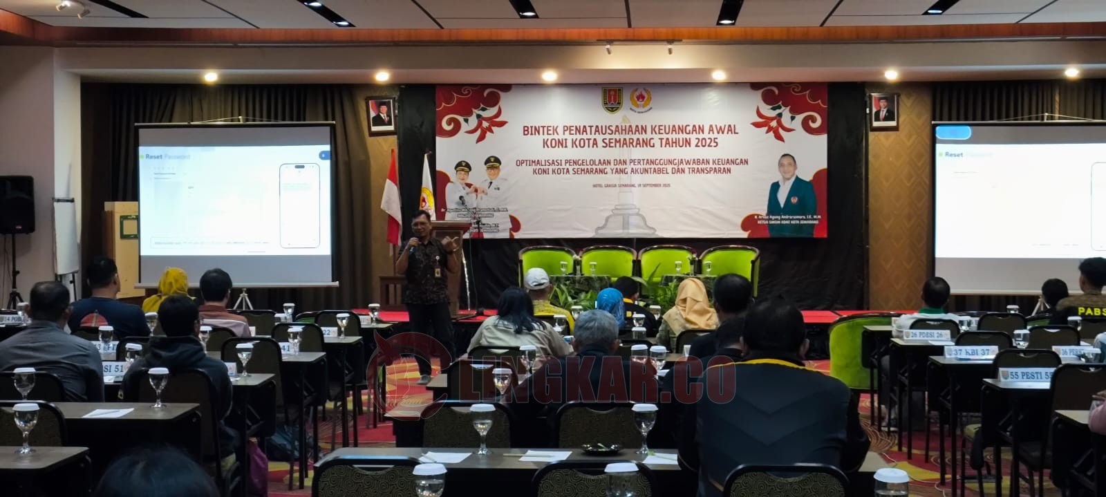 Kegiatan Bintek Penatausahaan Keuangan Awal Tahun 2025 KONI Kota Semarang. (dok Alan Henry)