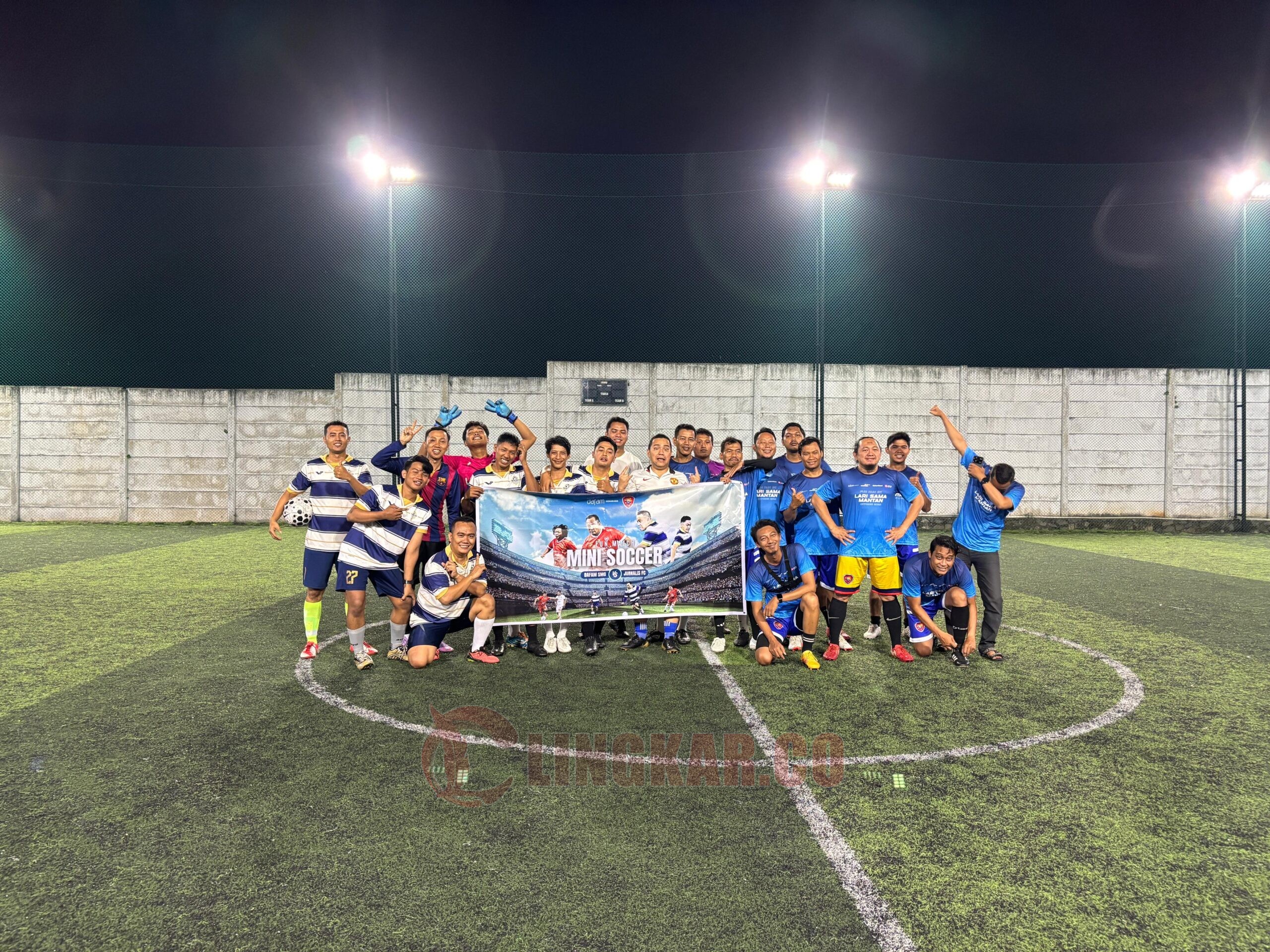 Hotel Dafam kenalkan Fun Run Lari Sama Mantan di Fun Match Mini Soccer bersama Jurnalis FC. (dok Hotel Dafam)