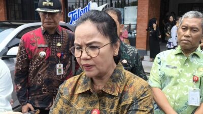 Wali Kota Semarang, Agustina Wilujeng Pramestuti saat di wawancarai. (dok Alan Henry)