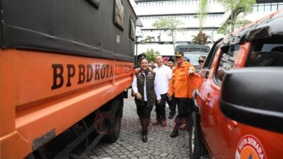 Wali Kota Semarang, Agustina Wilujeng Pramestuti cek kesiapan menghadapi musim penghujan di Balaikota Semarang. (dok Pemkot Semarang)