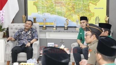 Gubernur Jawa Tengah Ahmad Luthfi saat menerima audiensi perwakilan pengurus PW GP Ansor Jawa Tengah, Kamis (16/10/2025). Foto: dokumentasi