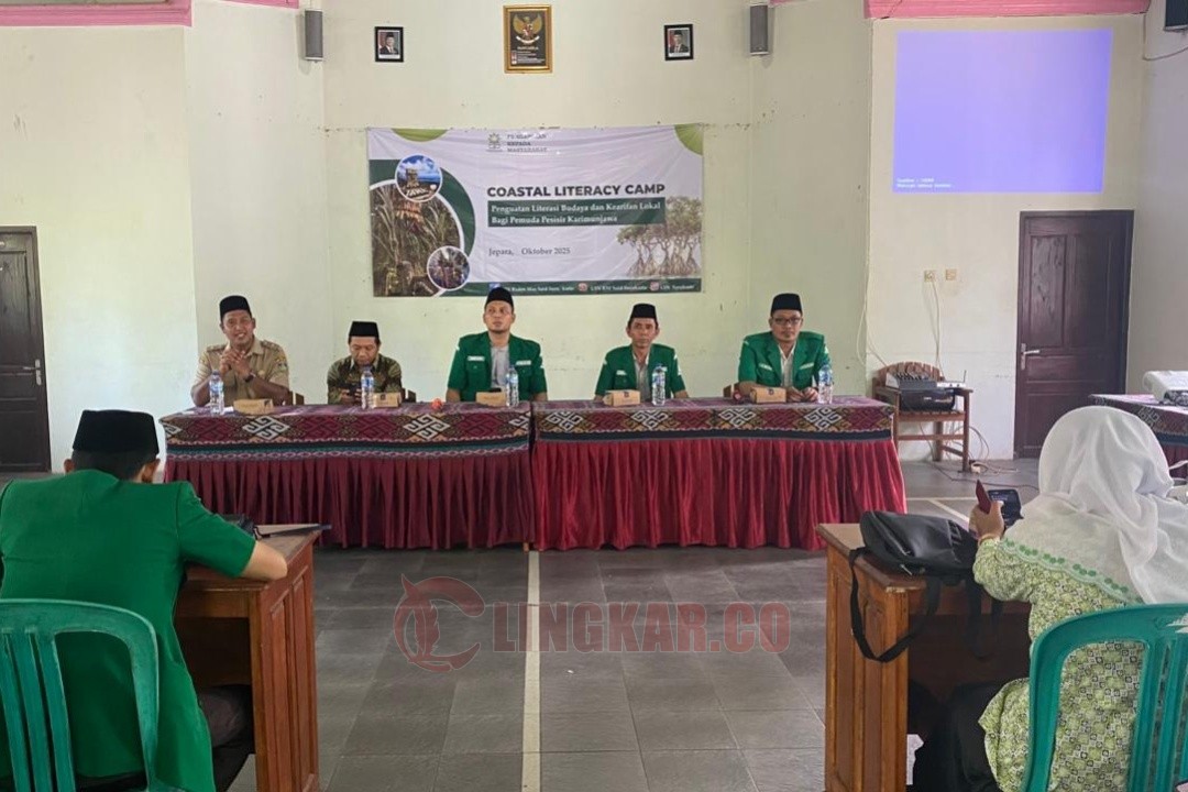 Pembukaan Coastal Literasi Camp GP Ansor Jawa Tengah di Karimunjawa Kabupaten Jepara. Foto: dokumentasi/istimewa