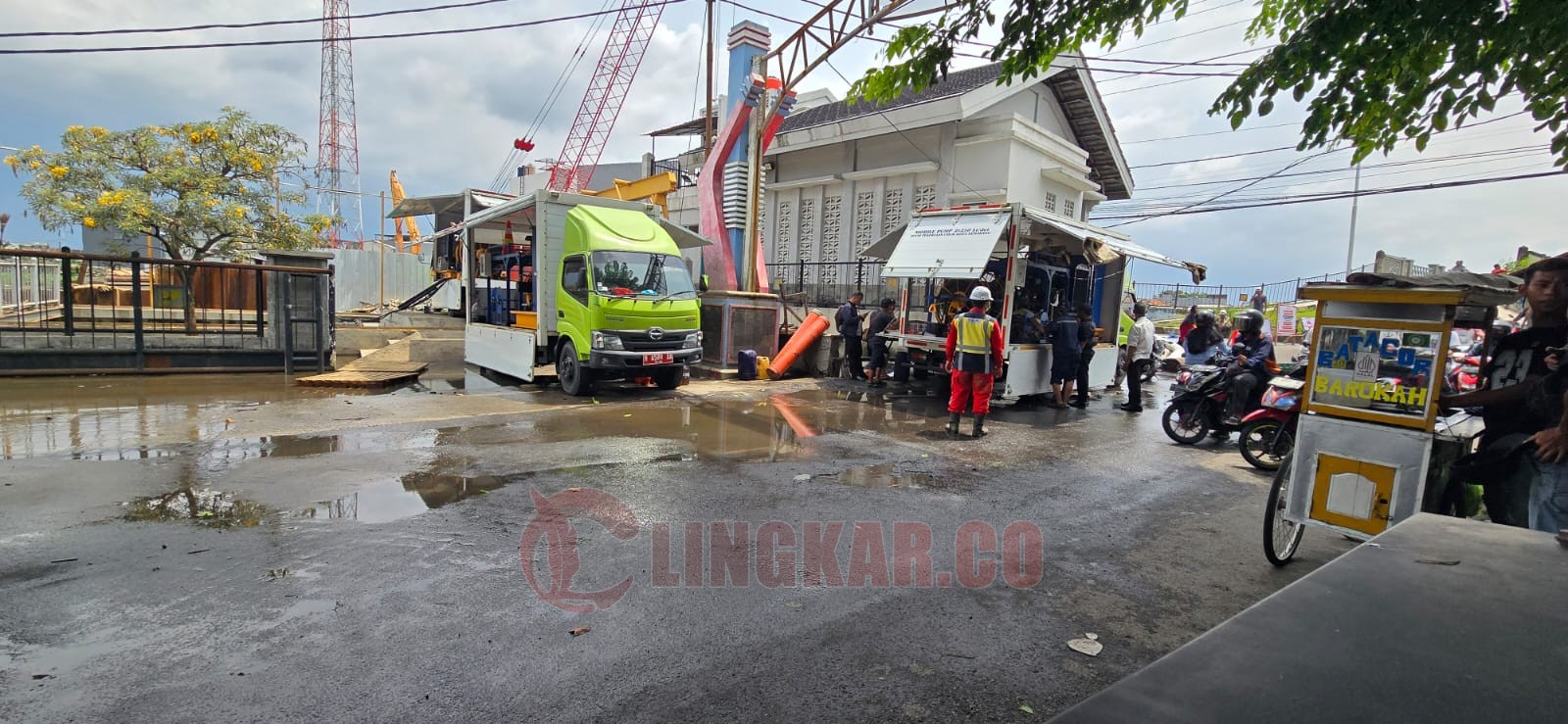 Mobil Pompa DPU Kota Semarang. (dok Pemkot Semarang)