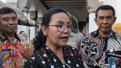 Wali Kota Semarang, Agustina Wilujeng Pramestuti saat diwawancarai. (dok Alan Henry)