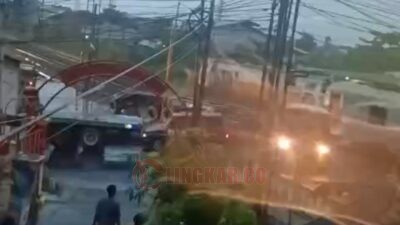 Tangkapan layar dari video amatir warga di sekitar kejadian. (dok Istimewa)