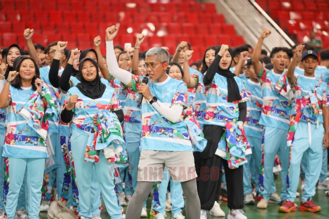 Kontingen Jawa Tengah untuk Popnas XVII dan Peparpenas XI di Jakarta. Foto: dokumentasi