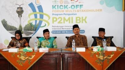 Kick Off Forum Multi-Stakeholder Program Penguatan P2MI BK di gedung Dharma Wanita Kendal, Kamis (6/11/2025). Foto: dokumentasi