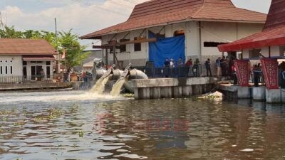 Pemkot Semarang lakukan peremajaan pompa dan normalisasi retensi dalam upaya penanganan banjir. (dok Pemkot Semarang)